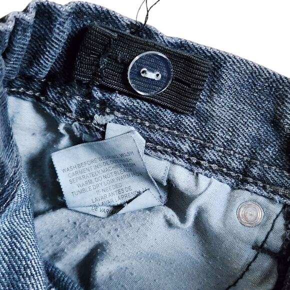 The Jean People Hollywood Boys Jeans Size 8 Black Washed Straight Leg Adjustable - Picture 7 of 11